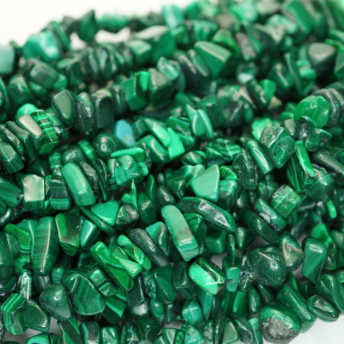 Malachite Chip Beads