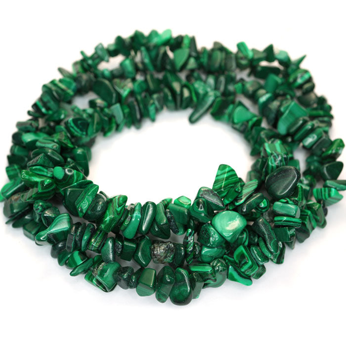 Malachite Chip Beads