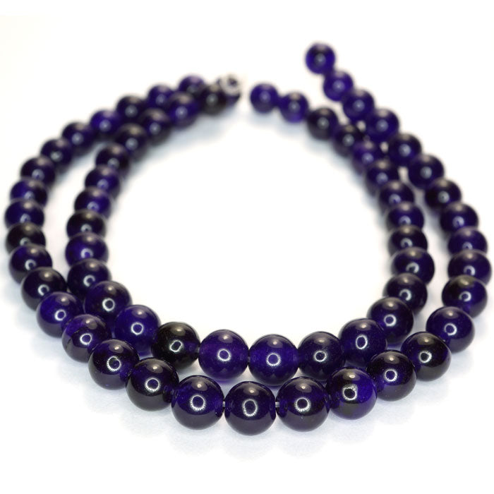 Malay Jade Amethyst 6mm Round Beads 