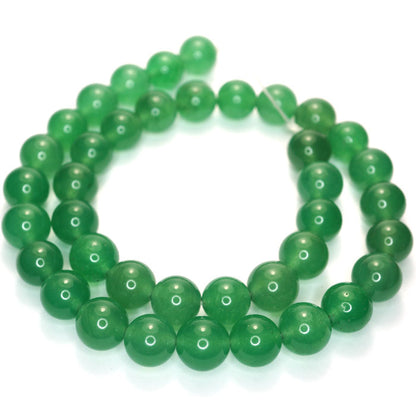 Malay Jade Green 10mm Round Beads