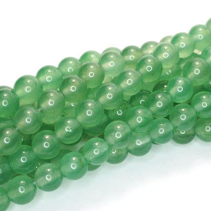 Malay Jade Green 6mm Round Beads