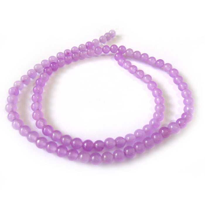 Malay Jade Orchid 4mm Round Beads 