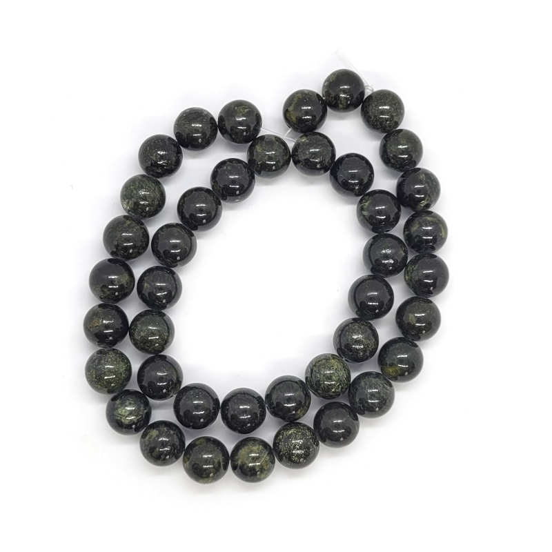 Mashan Jade (Dyed Dark Green) 10mm Round Beads