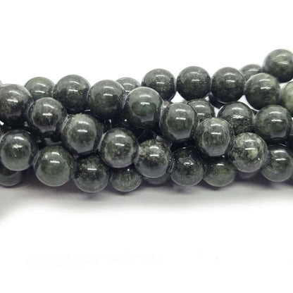 Mashan Jade (Dyed Dark Green) 6mm Round Beads