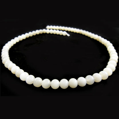 Moonstone Light Grey 6mm Round Beads