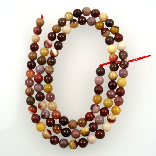 Mookaite 4mm round beads