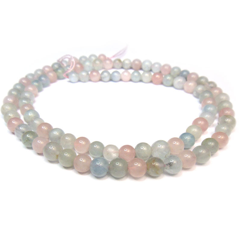 Morganite 4mm Round Beads