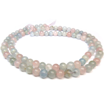 Morganite 4mm Round Beads