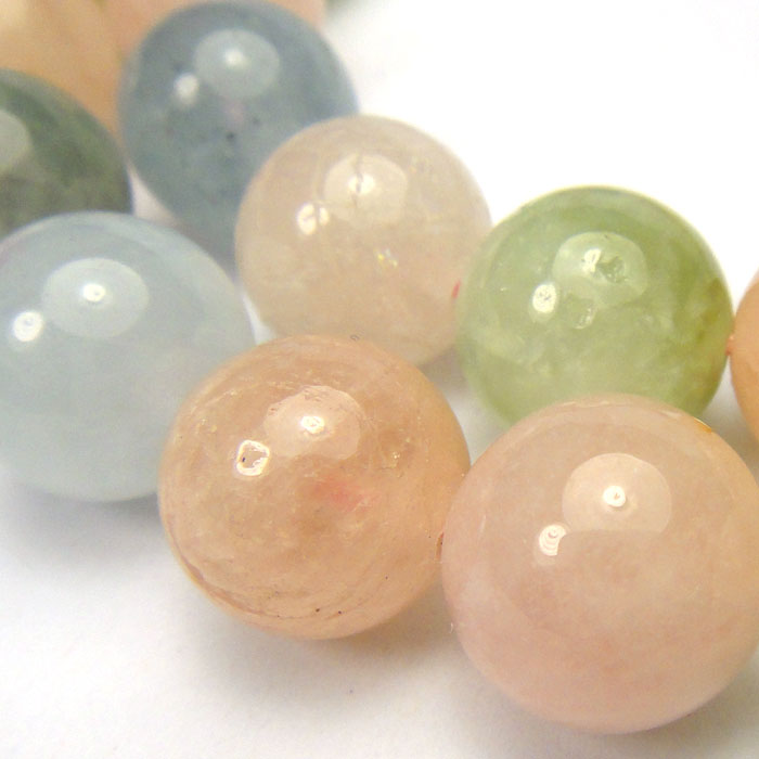 Morganite 10mm Round Beads