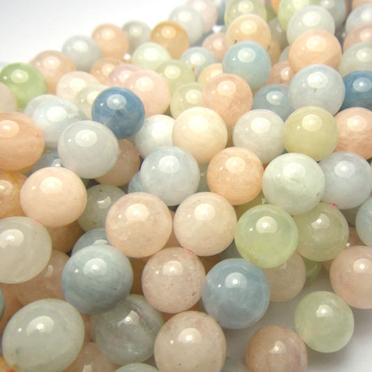 Morganite 8mm Round Beads