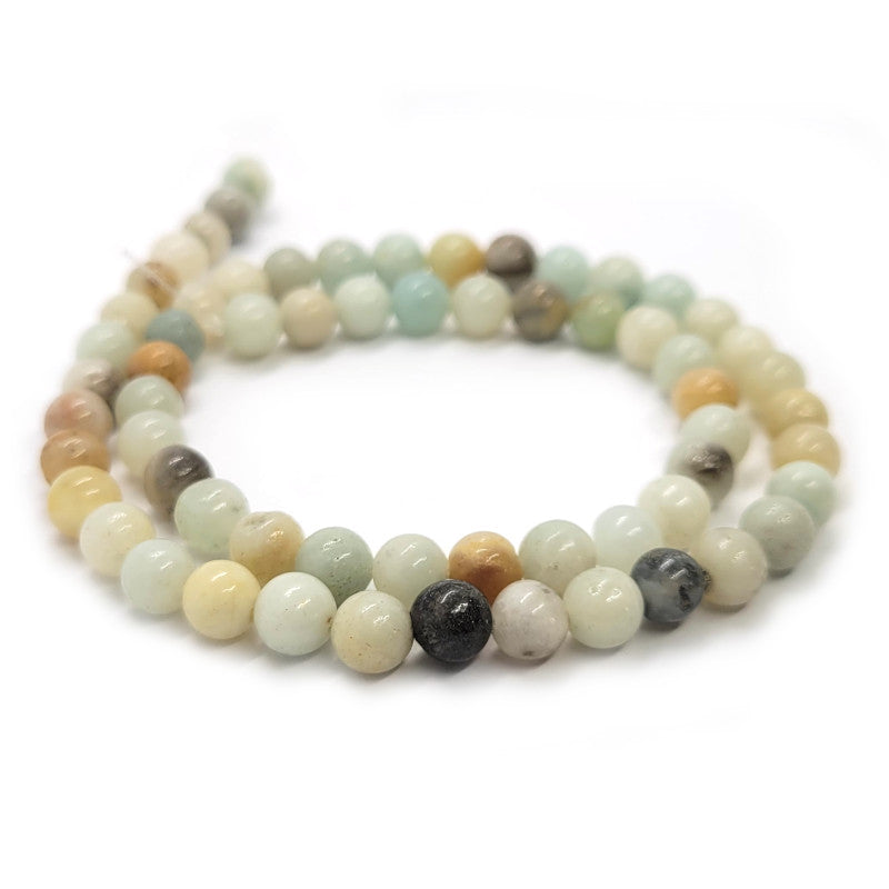 Multicolour Amazonite 6mm Round Beads