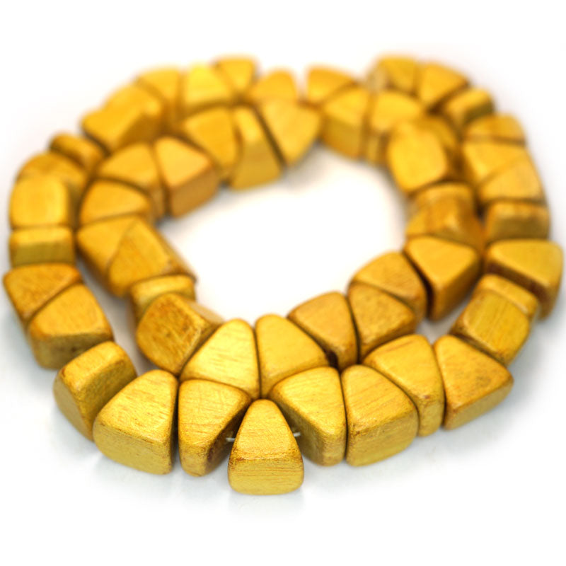 Nangka Triangle Nugget Wood Beads