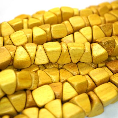 Nangka Triangle Nugget Wood Beads