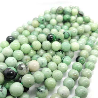 Natural Green Turquoise 10mm Round Beads