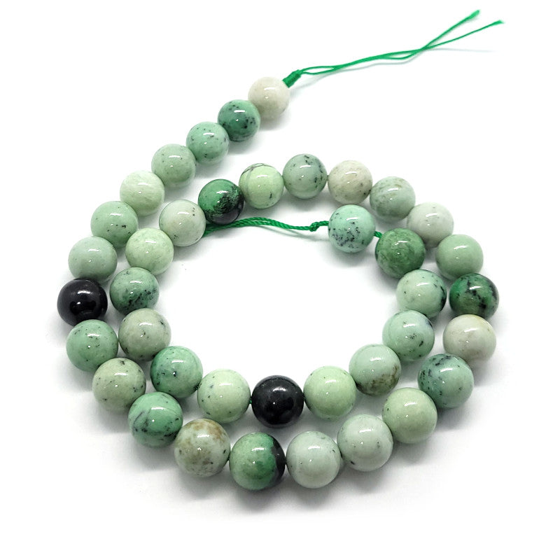 Natural Green Turquoise 10mm Round Beads