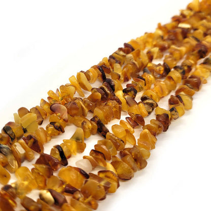 Natural Amber Chip Beads