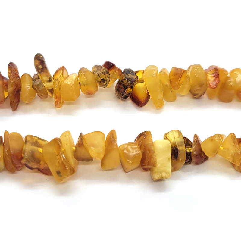 Natural Amber Chip Beads