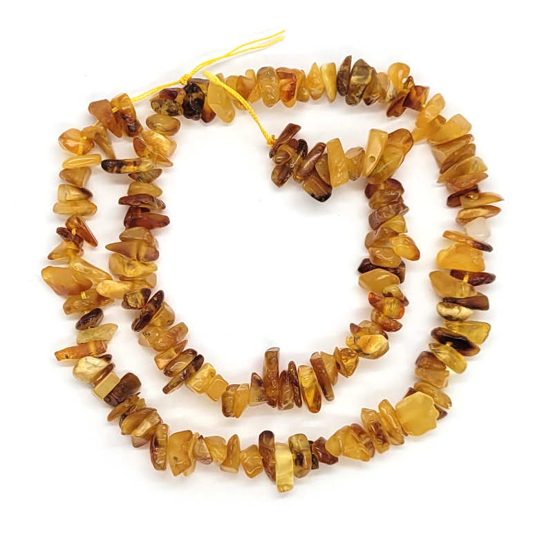 Natural Amber Chip Beads