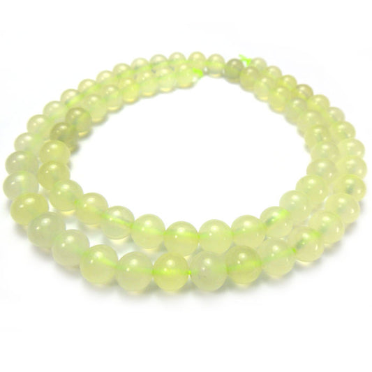 New Jade 6mm Round Beads