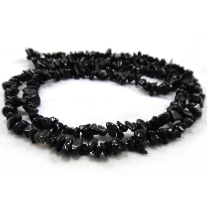 Obsidian Chip Beads