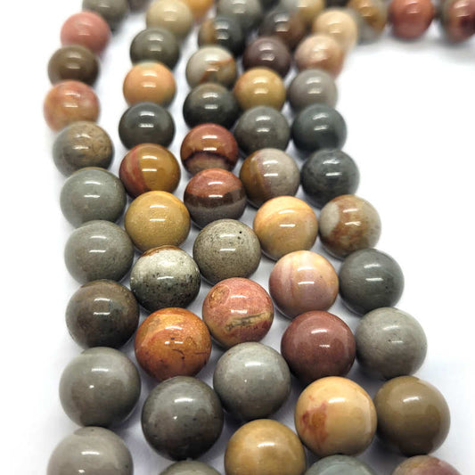 Ocean Jasper 10mm Round Beads