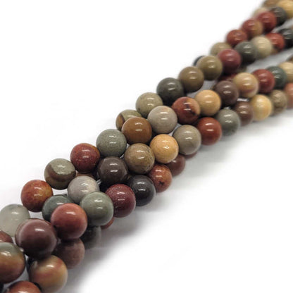 Ocean Jasper 6mm Round Beads