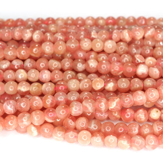 Rhodochrosite 3mm Round Beads