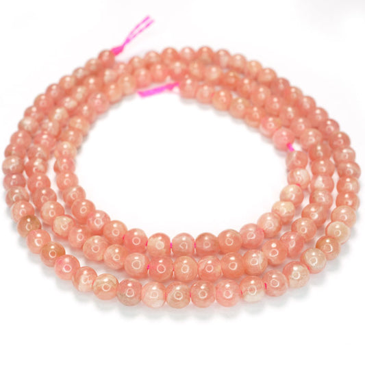 Rhodochrosite 3mm Round Beads