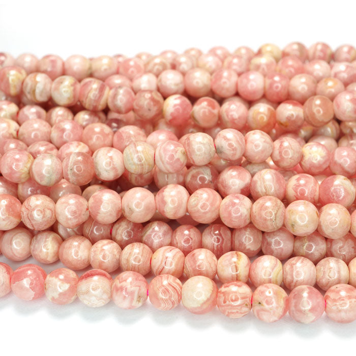 Rhodochrosite 5mm Round Beads