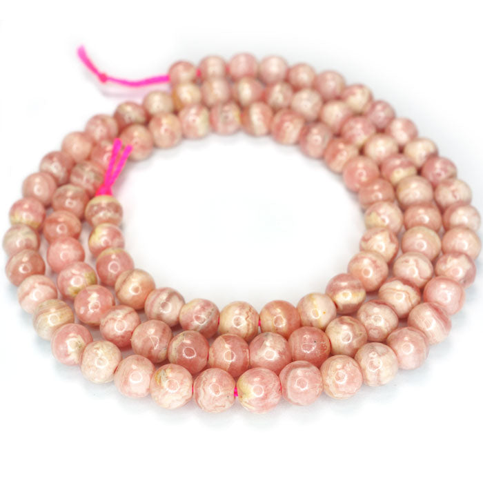 Rhodochrosite 5mm Round Beads