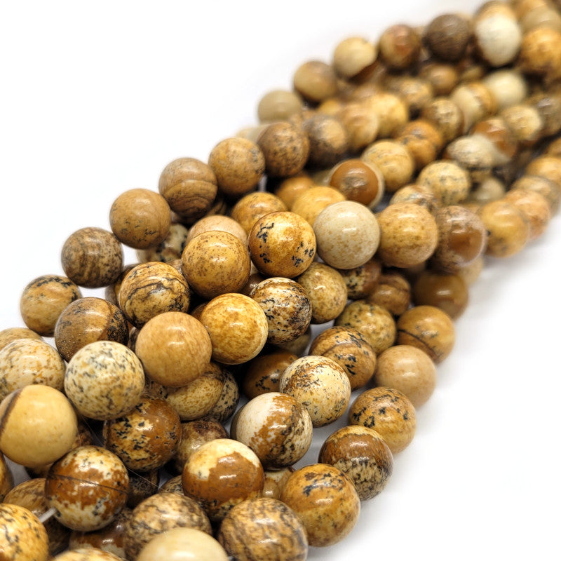 Picture Jasper 10mm Round Beads