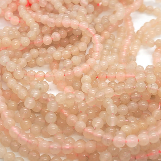 Pink Aventurine 4mm (Non Mixed) Round Beads