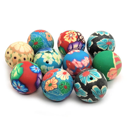 Polymer Clay Beads 18mm 