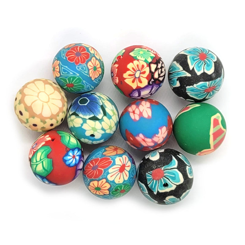 Polymer Clay Beads 18mm 