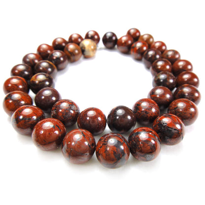 Poppy Jasper 10mm Round Beads 