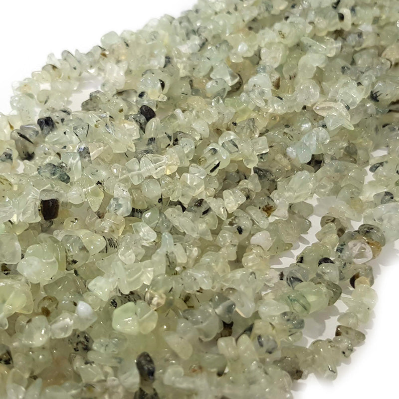 Prehnite Chip Beads