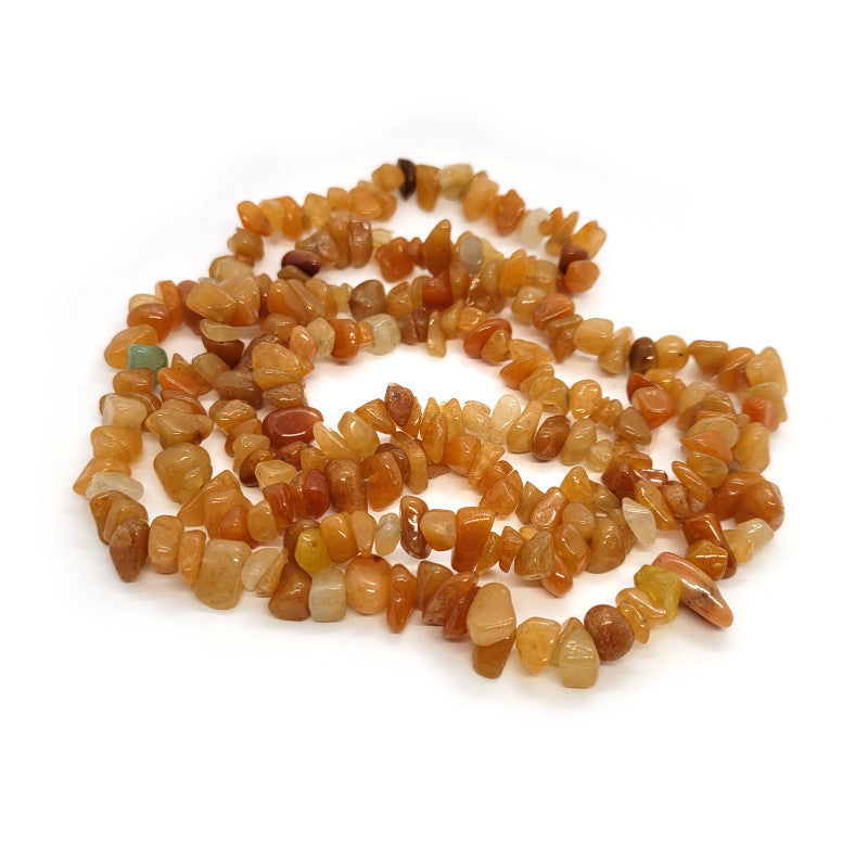 Red Aventurine Chip Beads 