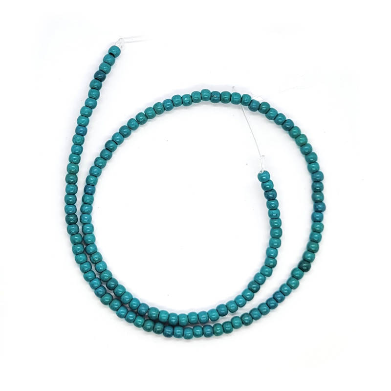 Reconstituted Tibetan Turquoise 4mm Round Beads