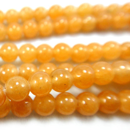 Red Aventurine 4mm Round Beads