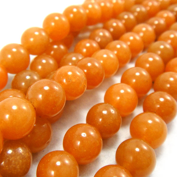 Red Aventurine 8mm Round Beads