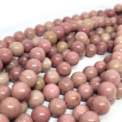 Rhodonite 10mm Round Beads