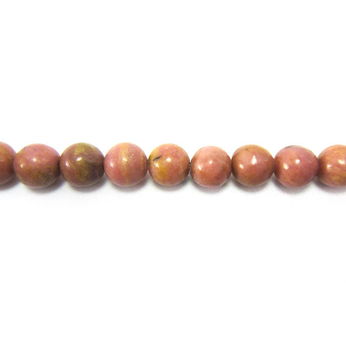 Rhodonite 4mm Round Beads