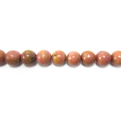 Rhodonite 4mm Round Beads