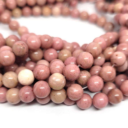 Rhodonite 6mm Round Beads