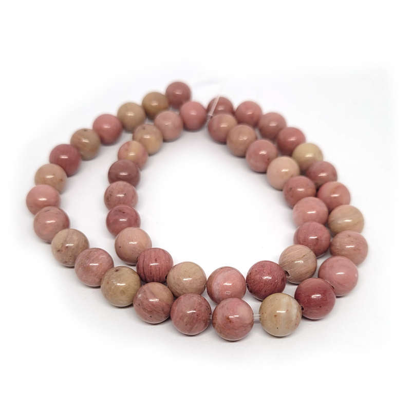 Rhodonite 8mm Round Beads