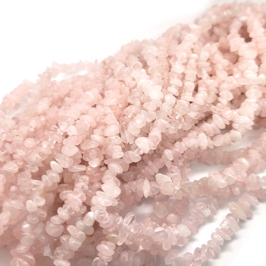 Rose Quartz 3x6mm Chip Beads