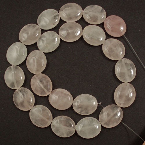 Rose Quartz Oval Beads