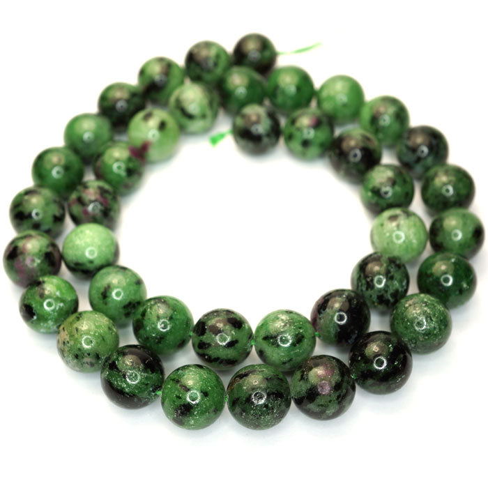 Ruby Zoisite 10mm Round Beads