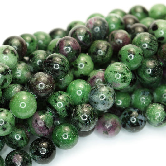 Ruby Zoisite 8mm Round Beads