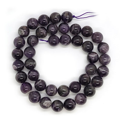 Sage Amethyst 10mm Round Beads